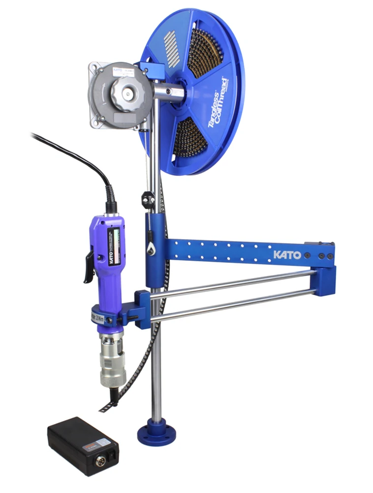 מכשיר התקנה פנאומטי וזרוע מומנט Prewinder להחדרת תבריגי הליקויל